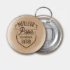 Online HappyBulle Accessoire kraft 56 mm personnalisé "Papa"