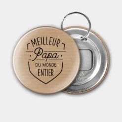 Online HappyBulle Accessoire kraft 56 mm personnalisé "Papa"