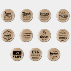HappyBulle Accessoire kraft 56 mm personnalisé EVG