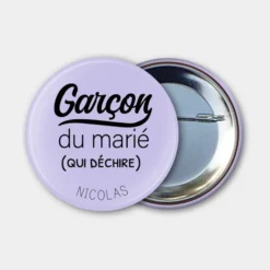 Sale HappyBulle Badge personnalisé 56mm EVG
