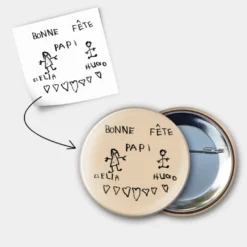 HappyBulle Badge personnalisé 56mm