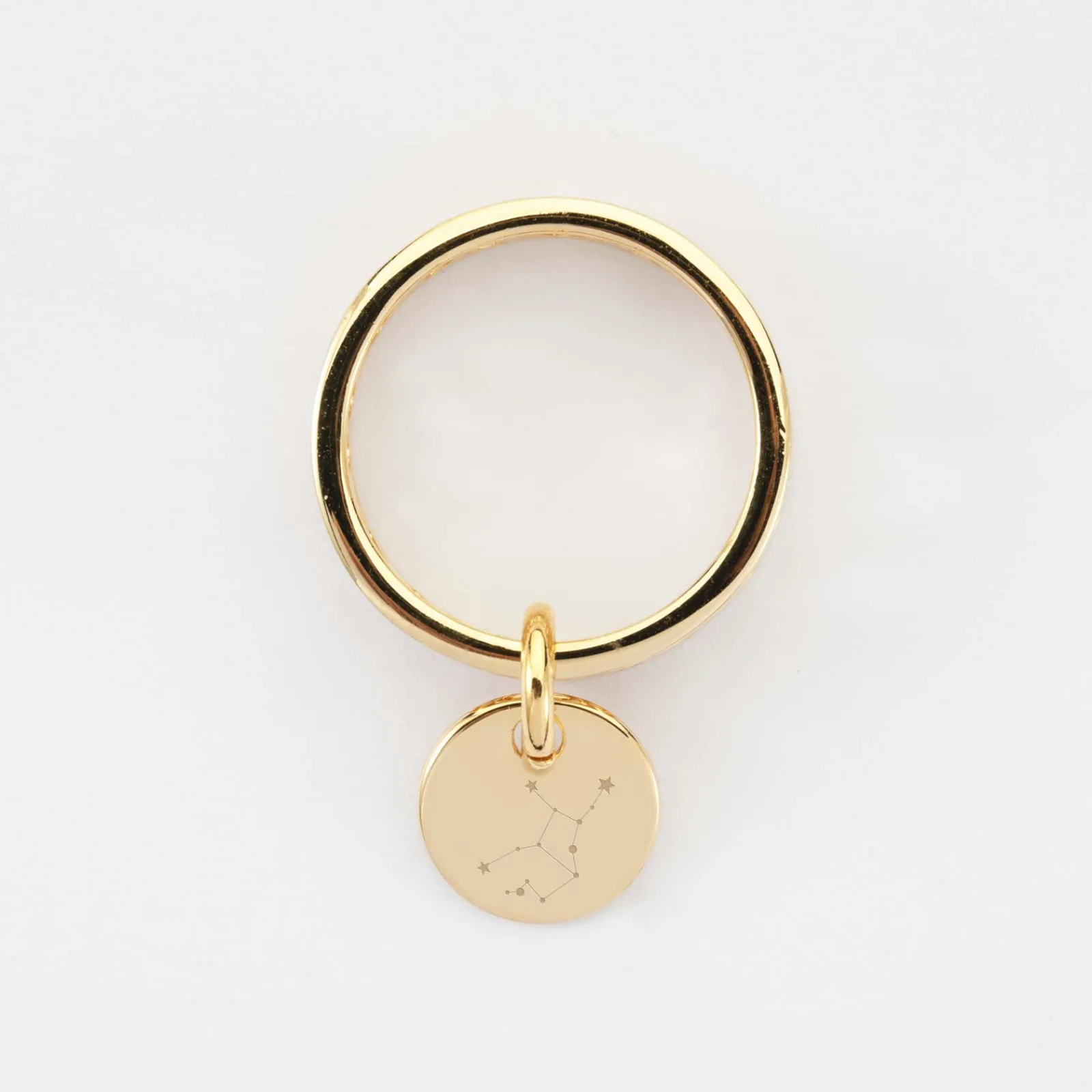 Discount HappyBulle Bague coeurs ajourés personnalisée plaqué or médaille gravée 10 mm Plaqué or 18k