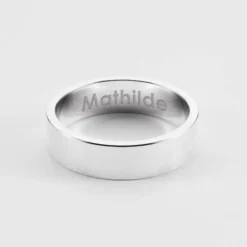 Online HappyBulle Bague homme personnalisée argent 5 mm