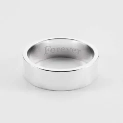 Best HappyBulle Bague homme personnalisée argent 7 mm