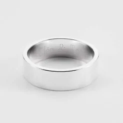 Best HappyBulle Bague homme personnalisée argent 7 mm