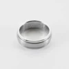 Discount HappyBulle Bague homme ruban argenté personnalisée acier 7 mm