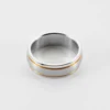 Hot HappyBulle Bague homme ruban doré personnalisée acier 7 mm