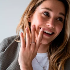 Clearance HappyBulle Bague jonc argent Argent rhodié 925