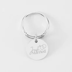 Sale HappyBulle Bague Mariée ovale ouverte argent personnalisée médaille gravée 15 mm Argent rhodié 925