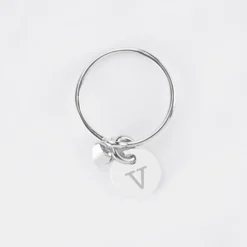 Online HappyBulle Bague mini coeur bombé personnalisé médaille gravée argent 10 mm Argent rhodié 925