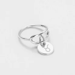 Sale HappyBulle Bague ovale ouverte argent personnalisée médaille gravée 10 mm Argent rhodié 925
