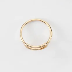 Discount HappyBulle Bague ovale ouverte plaqué or Plaqué or 18k