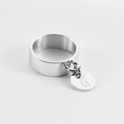 Discount HappyBulle Bague personnalisée argent médaille gravée 10 mm