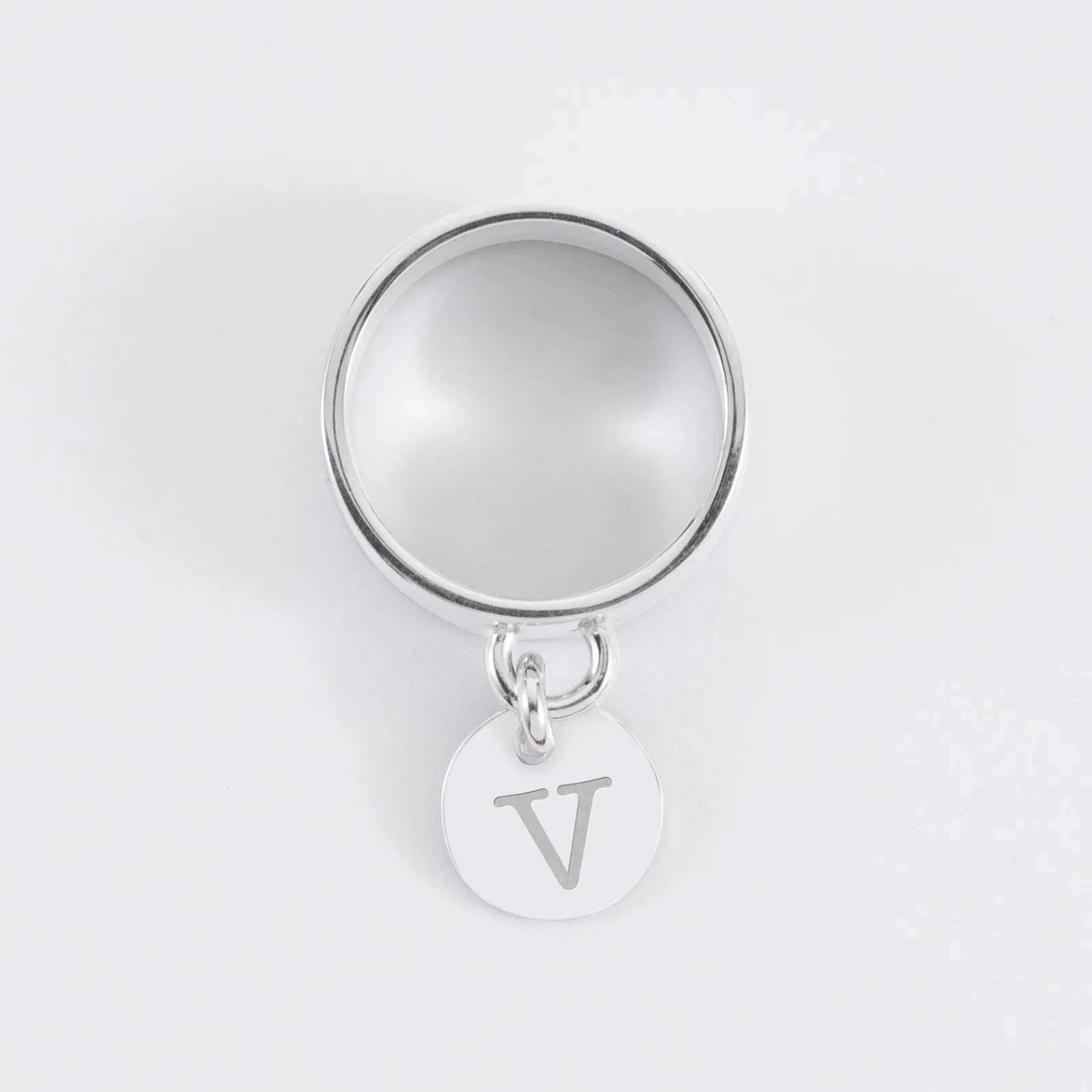 Discount HappyBulle Bague personnalisée argent médaille gravée 10 mm