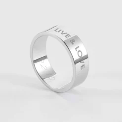 Online HappyBulle Bague personnalisée argent 7 mm - Nos petits imparfaits
