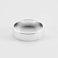 Online HappyBulle Bague personnalisée argent 5 mm