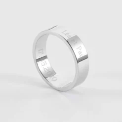 Online HappyBulle Bague personnalisée argent 5 mm