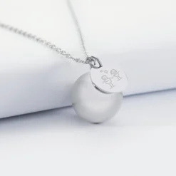 Best HappyBulle Bola de grossesse personnalisé médaille gravée acier 15 mm