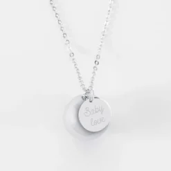 Best HappyBulle Bola de grossesse personnalisé médaille gravée acier 15 mm
