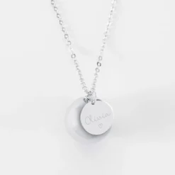 Best HappyBulle Bola de grossesse personnalisé médaille gravée acier 15 mm