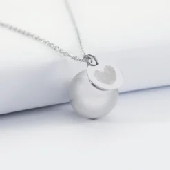 Best HappyBulle Bola de grossesse personnalisé médaille gravée acier 15 mm