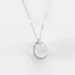 Best HappyBulle Bola de grossesse personnalisé médaille gravée acier 15 mm