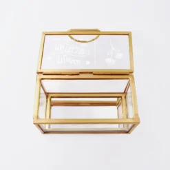 Best HappyBulle Boîte à bijoux personnalisée rectangle 8x4x4 cm verre gravé - Edition spéciale 
