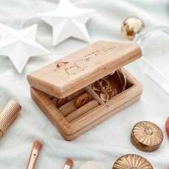Hot HappyBulle Boîte à bijoux personnalisée 12x8,5 cm bois gravé