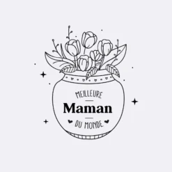 New HappyBulle Boîte à bijoux personnalisée 10x10x5 cm verre gravé - Edition spéciale "Meilleure Maman du monde"
