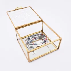 Discount HappyBulle Boîte à bijoux personnalisée 10x10x5 cm verre gravé - édition spéciale 
