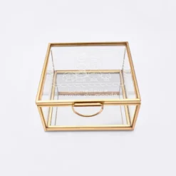 Discount HappyBulle Boîte à bijoux personnalisée 10x10x5 cm verre gravé - édition spéciale 