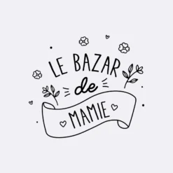 New HappyBulle Boîte à bijoux personnalisée 10x10x5 cm verre gravé - Edition spéciale "Le bazar de Mamie"