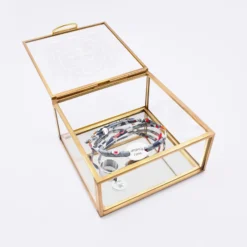 Discount HappyBulle Boîte à bijoux personnalisée 10x10x5 cm verre gravé - Edition spéciale 