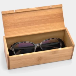 New HappyBulle Boîte à lunettes personnalisée bois gravé