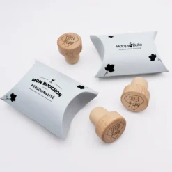 Best HappyBulle Bouchon de bouteille bois gravé - édition spéciale 