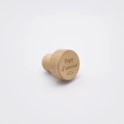 Clearance HappyBulle Bouchon de bouteille personnalisé bois gravé