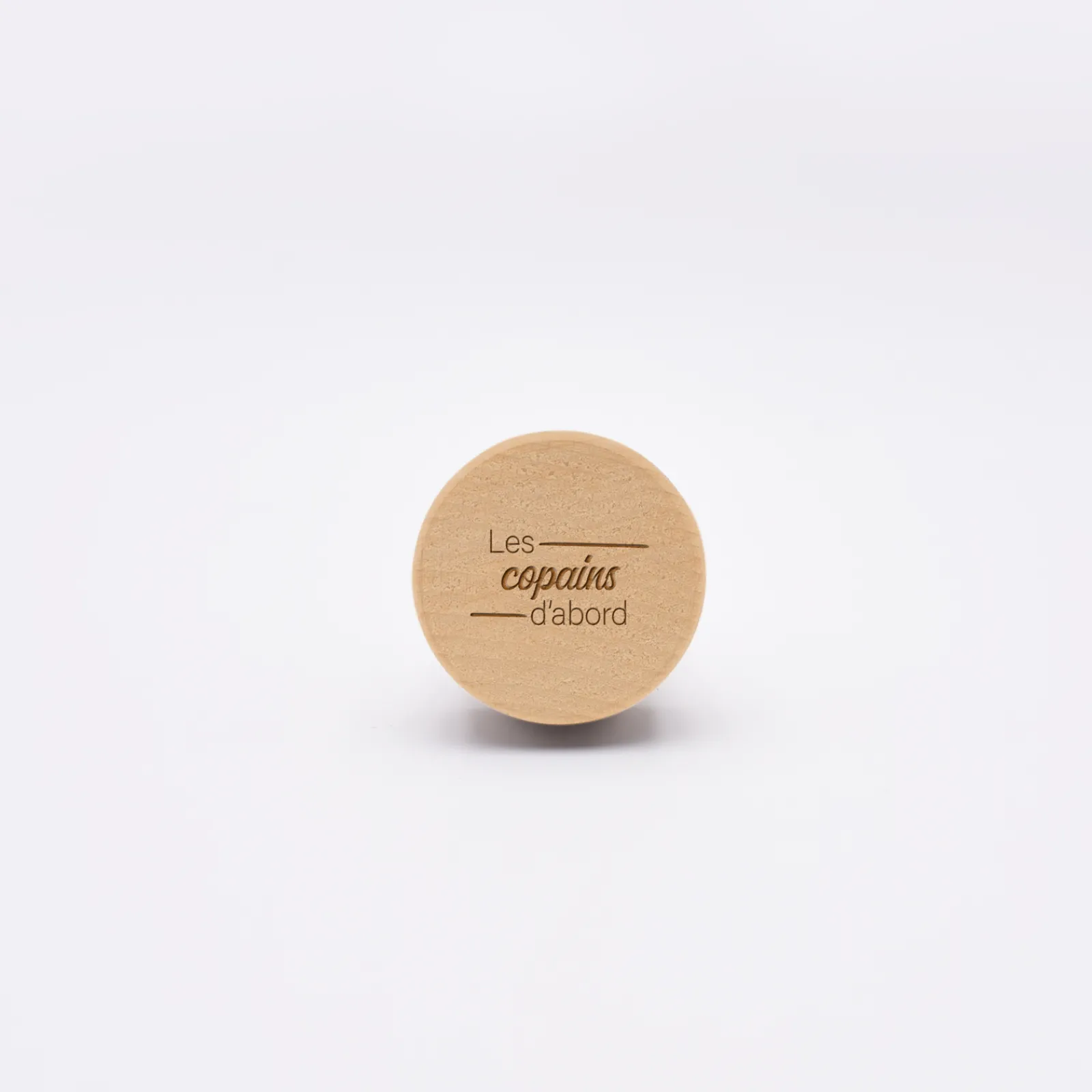 HappyBulle Bouchon de bouteille témoin homme personnalisé bois gravé