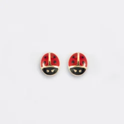 Discount HappyBulle Boucles d'oreilles coccinelle plaqué or Plaqué or 18k