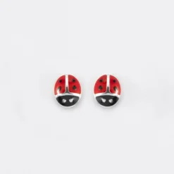 Clearance HappyBulle Boucles d'oreilles coccinelle argent Argent rhodié 925