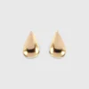 Best HappyBulle Boucles d'oreilles puces goutte 10 mm plaqué or