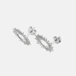 Sale HappyBulle Boucles d'oreilles soleil ouvert argent Argent rhodié 925