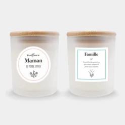 Discount HappyBulle Bougie parfumée Fleur d'oranger personnalisé couvercle bois gravé - Nos petits imparfaits