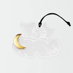 Discount HappyBulle Boule de Noël personnalisée Ange Nuage givré gravé - x MyLovelyThing Acrylique