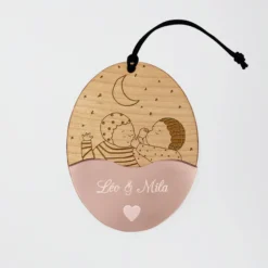 Sale HappyBulle Boule de Noël personnalisée Bébé gravé - x MyLovelyThing Bois