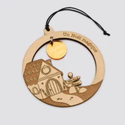 HappyBulle Boule de Noël personnalisée bois gravé - édition spéciale
