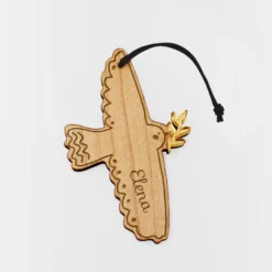 Discount HappyBulle Boule de Noël personnalisée Colombe gravé - x MyLovelyThing Bois