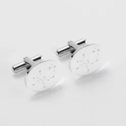 Online HappyBulle Boutons de manchette personnalisés gravés acier ovale 15x19 mm