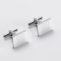 Online HappyBulle Boutons de manchette personnalisés gravés acier rectangle Acier inoxydable