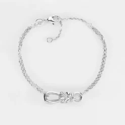 HappyBulle Bracelet chaîne "Le lien " argent - x Lilylovesfashion Argent rhodié 925