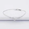 Outlet HappyBulle Bracelet chaîne lune scintillante argent - x Capucine